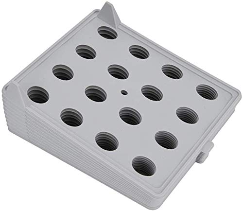 Lot de 5 chemises à vêtements pliantes pour T-shirts, vêtements - Étagère de rangement pour armoire, placard - Panneau de séparation empilable (gris, taille M) Cover