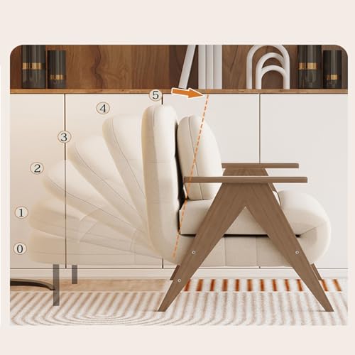 NexaGeniX Sofá Cama Sofá Cama Doble Convertible, reposapiés Plegable Multifuncional con Respaldo Ajustable(Blanco,120cm)