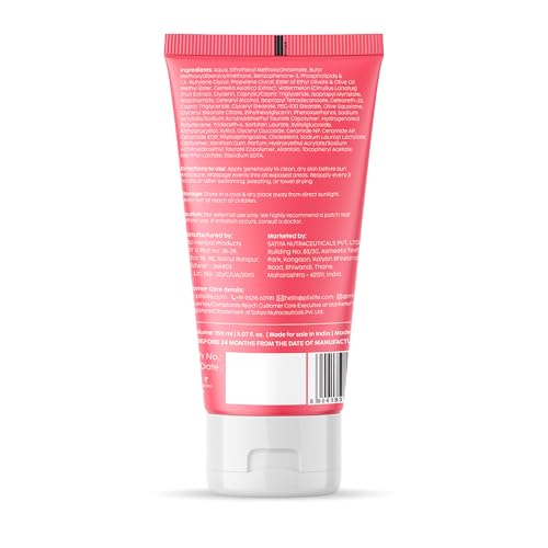 Image of PLIX - THE PLANT FIX Watermelon Hydra-Cool Sunscreen Body Lotion With SPF 50 | PA++++ | Ceramides, Cica, Aquaxyl & Frescolat ML | Lightweight 2-in-1 Body Lotion + Sunscreen (Pack of 1, 150ml)