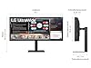 LG 34U650A Monitor UltraWide 21:9 Curvo 34" WQHD (3440x1440), IPS, HDR 10, sRGB 99%, Speaker Stereo 14W, USB-C Hub USB, Stand regolabile, Nero