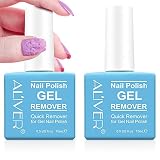 Gel Nail Polish Remover, (2PACK)Gel Remover for Nails, Professional Gel Polish Remover No Need for F