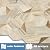 OYASIMI Hexagon Peel and Stick Backsplash for Kitchen Wall, 10 Sheets Heat Resistant Stick on Backsplash PVC Smart Tiles, 12'' Beige Marble Waterproof Peel and Stick Wall Tiles for Bathroom