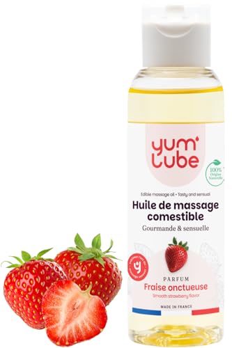 Yum'Lube Huile de Massage Comestible Fraise 100ml