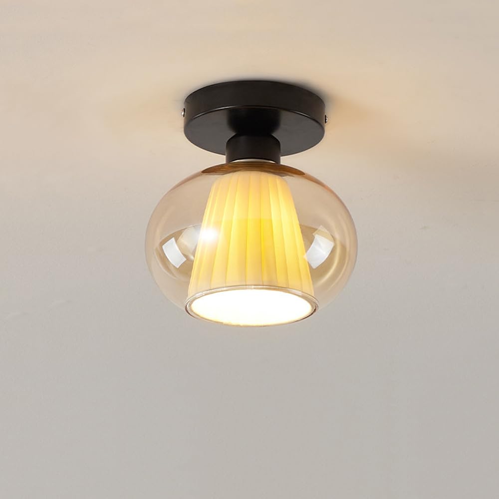 Plafón de techo para pasillo y sala de estar pequeña de estilo retro 8