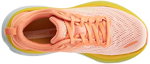 Hoka One Women's Running Shoes, Shell Coral Peach Parfait, 10 US