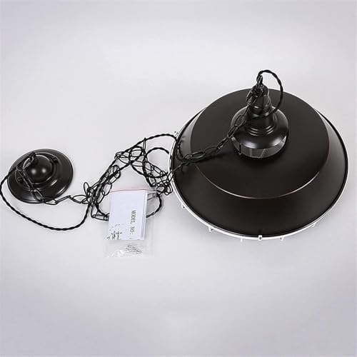 Lustre industriel rétro E27 en fer forgé style loft pour chambre