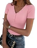 Entretien : Ce t-shirts côtelé slim pour femme peut être lavé à la main ou en machine à l’eau froide. Ne pas utiliser avec des teintures ni sécher en machine ; repasser à basse température. Veuillez consulter le guide des tailles pour choisir la taille qui vous convient