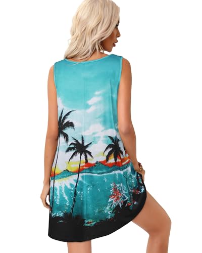 Image of elescat Womens Swimsuit Cover Up Summer Sleeveless T Shirt Beach Dress Tank Bikini Coverups 2026