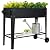 LEETOLLA Elevate Herb Garden Planter Box Outdoor Raised Beds with Legs Wheels for Vegetables Flower Tomato Patio Backyard, Black, Planter