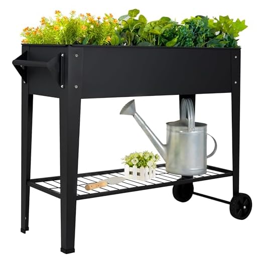 LEETOLLA 32" Tall Raised Garden Bed