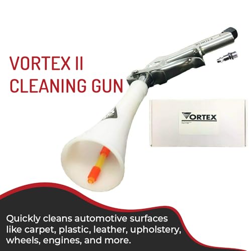 HI-TECH Vortex II Air Cleaning Gun – Pro Auto Detailing Tool for Deep Cleaning Interiors & Exteriors – Uses Air Compressor – Blasts Dust, Dirt & Grime Fast by HI-TECH - Image 2