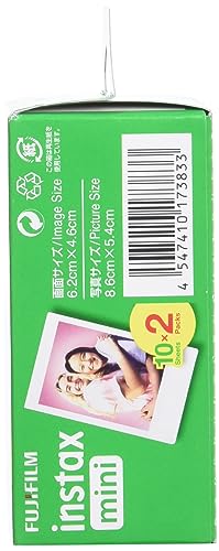 Fuji, Instaxminifilm, Instax Mini Film 20 Pack, White - 3