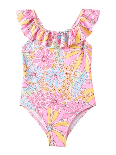 Image of Angel season Girls Swimsuits Kids Bathing Suit One Piece Swimwear with UPF 50+ Cute