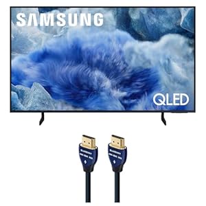 Samsung QN50Q8FAAFXZA 50 Inch Class QLED Q8F 4K Vision AI Smart TV with an AudioQuest Blueberry 2.25M 18G 4K-8K HDMI Digital Cable (2025)