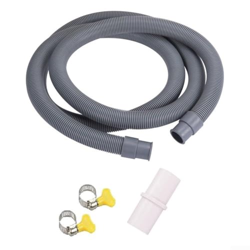 Kit de tubo de drenaje de extensión para lavadora y lavavajillas con conector y abrazaderas para un ajuste seguro ()