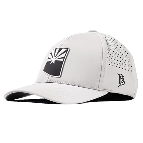 Branded Bills Arizona Vintage PVC White Curved Performance Hat for Men | Golf Running
