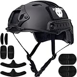 ATAIRSOFT PJ Type Tactical Paintball Airsoft Fast Helmet Black