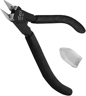 stedi 4.7-inch Model Nipper, with Sharp Thin Blade and Blade Case Plastic Model Tools, Sprue Cutter for Gundam Building Repairing and Fixing, Black