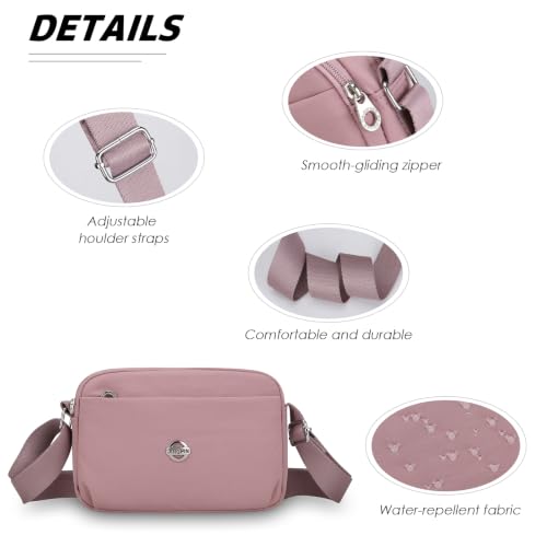 Image of Eslcorri Small Nylon Crossbody Bags for Women, Lightweight Shoulder Purse
