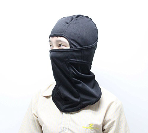 FixtureDisplays® All Season Black Balaclava Full Face Mask for Skiing, Cycling, Outdoor Sport Mask 16099 - Thumbnail 2