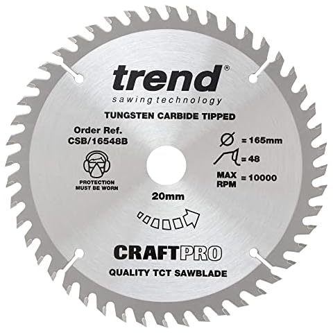 Trend Wood Circular Saw Blade 165mm, 48 Teeth Cover