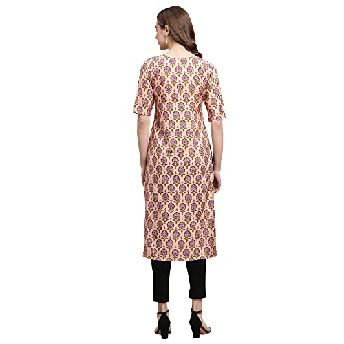 Image of Pinkmint Women's Crepe Digital Print Straight Kurta