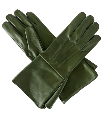 SI MEN'S MEDIEVAL RENAISSANCE COSPLAY SWORDSMAN STEAMPUNK UNLINED LEATHER GLOVES GAUNTLETS