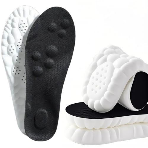 Image of Cloud Soles Memory Foam Insoles for Men /Women - Arch Support Shoe Inserts with Acupressure Massage Foot Pain Relief & Fatigue Reduction for Sports /Running(US-Unisex-8-8.5)