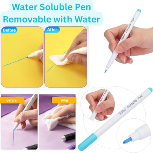 Image of Artonezt Complete Embroidery Kit for Beginners & Experts with 3 Sizes Adjustable Lengths Hand Tufting Punch Needle, Wooden Hoop Ring, Marking Pen,Thread Cutter Cap Tool for Sewing, Knitting, DIY Needlecraft Supplies