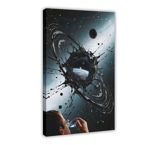 BKHJSASU 2 lienzos con diseño de gafas de perspectiva en cuatro dimensiones, para decoración de pared, para sala de estar, dormitorio, 20 x 30 pulgadas (50 x 75 cm)