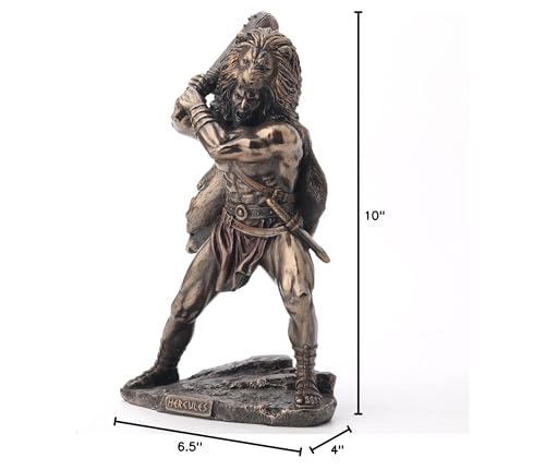 Estatua Polystone The Triumph of Hercules 10 in Bronce miniatura 7