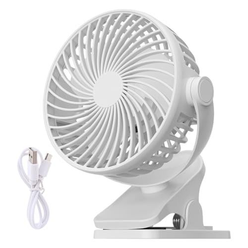 Ventilador pequeño de cinturón rosa USB para cuidar y refrescar a tu familia