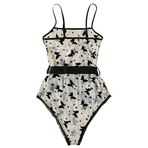 Dentelle sous-vêtements arc papillon ensemble robe sexy - 6
