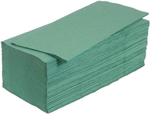 Enpack 5000 Papierhandtücher - 25x23 cm ZZ-Falz grün - 1-lagig Papiertücher - Allzweck Handtücher - Spender tauglich - Universal Handtuchpapier - Einweghandtücher - Einmalpapier Cover