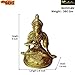 Bharat Haat Brass Annapurna Devi Idol Statue of Hindu Goddess Annapurni Maa Goddess of Food with Fine Carving Work Art (3.9 x 1.8 x 4 Inch, Yellow)