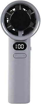 Senon M11 Portable Fan Mini Fan with Digital LED Display Cooler Hand Fan (Grey)