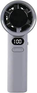 Senon M11 Dijital LED Göstergeli Portatif Fan Mini Vantilatör Soğutucu El Fanı (Gri)