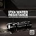 Energizer LED Tactical Flashlight TAC-700, Ultra Bright IPX4 Water Resistant Flash Light, Rugged Metal Body, Manual Focus (Batteries Included)