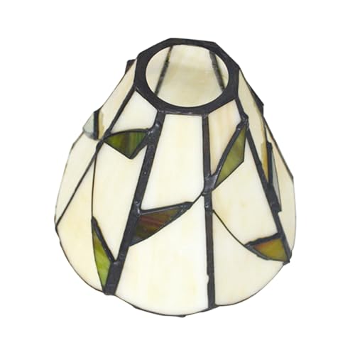 HOMSFOU 1 Pc pantalla de cristal de colores sombra clara de la vendimia ventilador de techo de época decoración bohemia decoración retro accesorio de decoración de pantalla de cristal