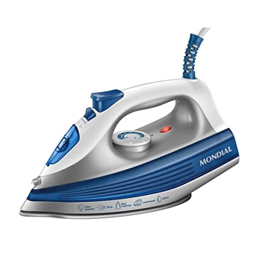 Ferro a Vapor, Mondial, Branco/Azul, 1200W, 110V - FVN-01-BL
