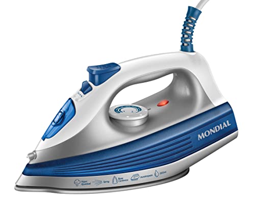 MONDIAL Ferro a Vapor, Branco/Azul, 1200W, 110V - FVN-01-BL