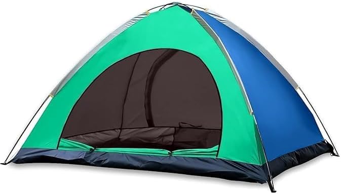 - KRISHNPRIYA Portable Tent for Camping | Ideal for 4 Persons | Quick 5 to10 Minutes Setup for Picnic, Hiking, Trekking | Waterproof and Windproof Travelling Tent | Superior Air Ventilation
