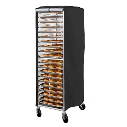 Miniatura 6 de Takingup Funda Para Rejilla Para Bollos, 23x28x64 Pulgadas, Tela Oxford 210d, Cubierta Para Rejilla Para Pan Con Cierre De Cremallera Y Lado Enrollable Para Almacenamiento De Panadería, Bollo