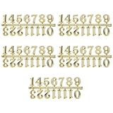 AMUSLESUR Numeri Arabi in Plastica 2 CM Set da 5 per Kit Numeri Orologio e Riparazione, Accessori per Orologio Fai da Te e Decorazione Camera e Soggiorno