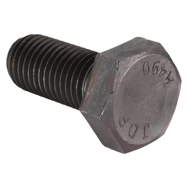 Grade A490, 7/8"-9 Structural Bolt, Plain Steel, 2 in L, 5 PK