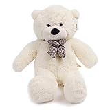 tamaño: 100 cm YunNasi Gigante Teddy Oso de Peluche Animal de Felpa (Blanco, 39in)