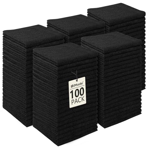 UNIMADE Washcloths Bulk - 100 Pack - Face Towels (12