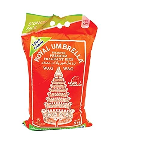 Royal Umbrella Premium Long-Grain White - Fragranced Jasmine Rice 5 kg