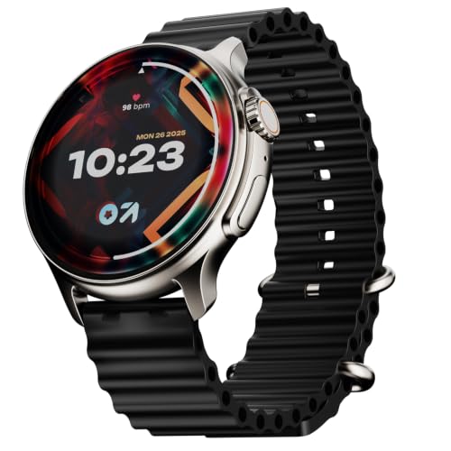 GOBOULT Crown R Pro Smart Watch 1.43''HD AMOLED, BT Calling, Working Crown, Zinc Alloy Frame, 600 Nits Brightness, AI Voice Assistant, SpO2 Monitoring