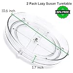 2 Pack Lazy Susan Organizer,10.6" Turntable Organizer for Pantry - Image 6